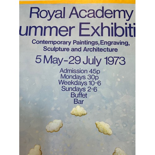 72 - Royal Academy 1973 Summer Exhibition poster, Contemporary  Art, Engraving, Sculpture and Architectur... 