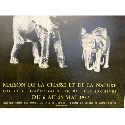 76 - Exhibition poster for L’Animal Joyau in 1977, 67 cm x 47 cm.

This lot is available for in-house shi... 