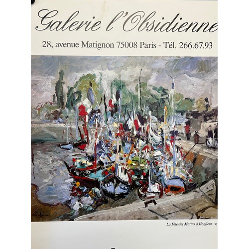78 - Gallery exhibition poster for the artist Andre Raffin, Paris 1981, 64cm x 44 cm.

This lot is availa... 