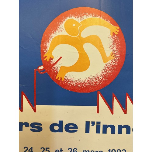88 - 1982 Parisian promotional poster for The Workshops of Innovation. 60 cm x 40 cm.

This lot is availa... 