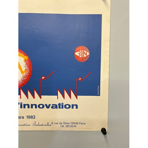 88 - 1982 Parisian promotional poster for The Workshops of Innovation. 60 cm x 40 cm.

This lot is availa... 