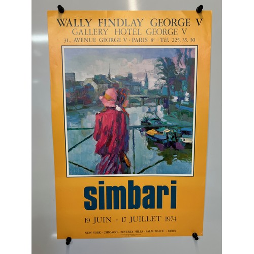 90 - 1974 exhibition poster for Italian artist Nicola Simbai. 65 cm x 44 cm.

This lot is available for i... 