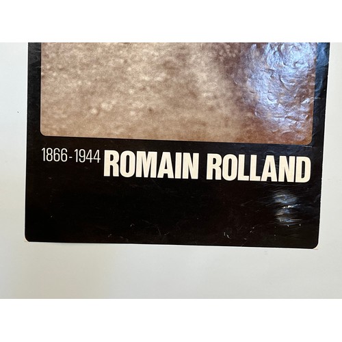 92 - Parisian gallery poster for Romain Rolland winner of the Nobel Prise for Literature in 1915.  50 cm ... 