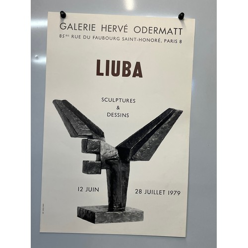 99 - Gallery exhibition poster for the artist Boyadjieva Liuba in Paris June 1979, 60 cm x 40 cm.

This l... 