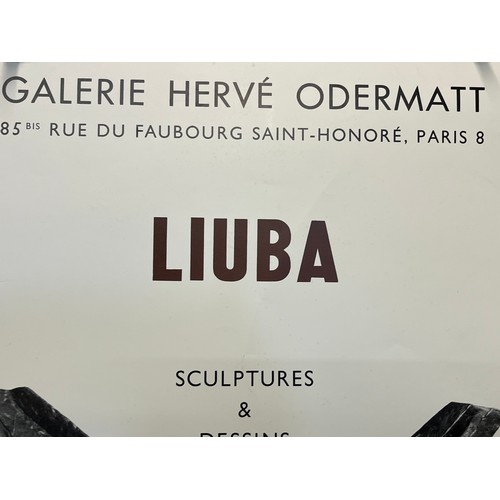 99 - Gallery exhibition poster for the artist Boyadjieva Liuba in Paris June 1979, 60 cm x 40 cm.

This l... 