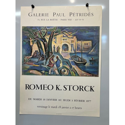 100 - Exhibition poster for Romainian artist Romeo Storck 1977, 62 cm x 46 cm.


This lot is available for... 