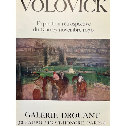 101 - Exhibition poster for Ukrainian artist Lasar Volovick in  1979, 69 cm x 48 cm.

This lot is availabl... 