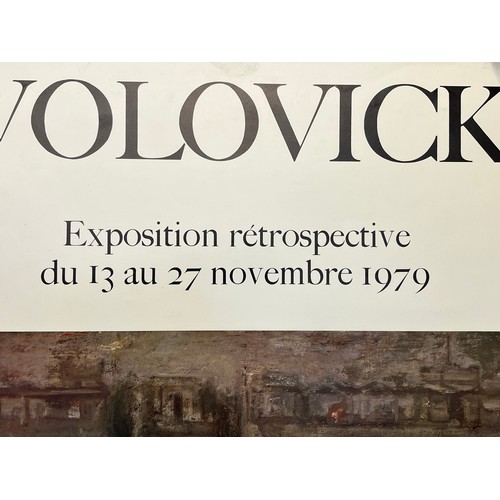 101 - Exhibition poster for Ukrainian artist Lasar Volovick in  1979, 69 cm x 48 cm.

This lot is availabl... 