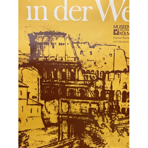 105 - 1977 Koln museum exhibition poster for There is only One Rome in the World. 84 cm x 59 cm.

This lot... 