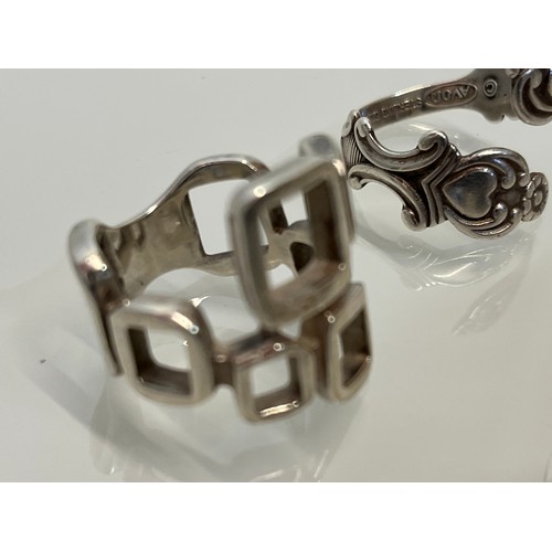 197 - Silver costume jewellery, six C20th rings most marked for silver.

This lot is available for in-hous... 