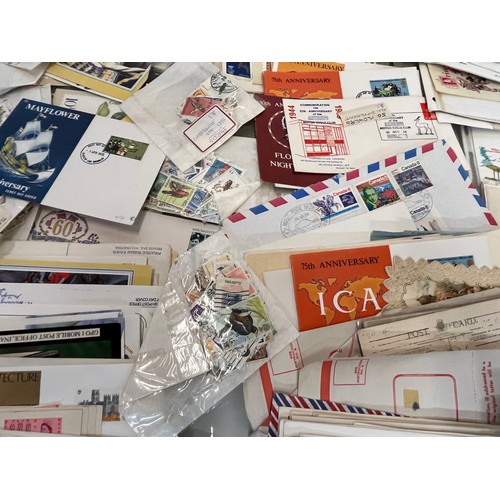 198 - A collection of Stamps and ephemera, first day covers etc.

This lot is available for in-house shipp... 