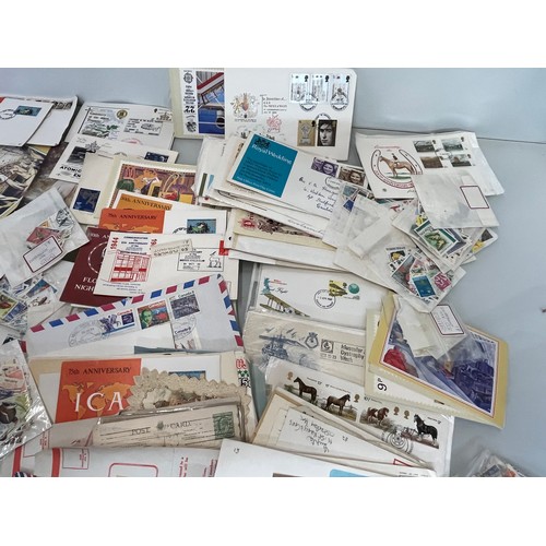 198 - A collection of Stamps and ephemera, first day covers etc.

This lot is available for in-house shipp... 