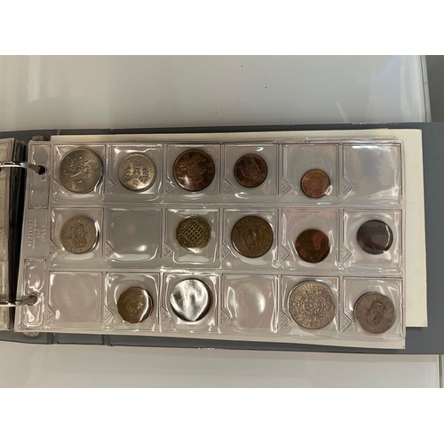 200 - Two albums of coins.

This lot is available for in-house shipping