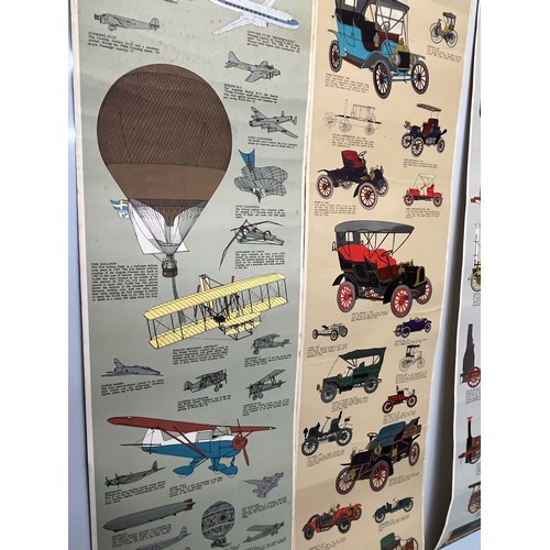 210 - Three transport themed posters. Each is 102 cm x 25 cm.

This lot is available for in-house shipping... 