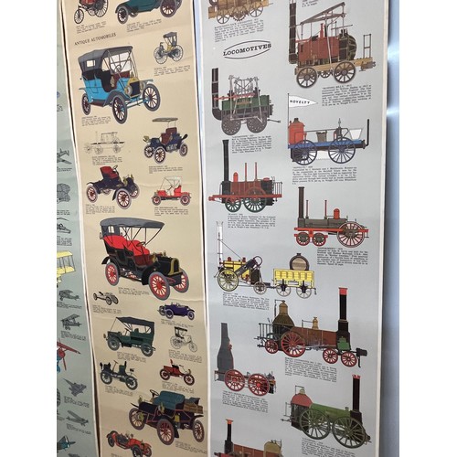 210 - Three transport themed posters. Each is 102 cm x 25 cm.

This lot is available for in-house shipping... 