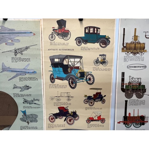 210 - Three transport themed posters. Each is 102 cm x 25 cm.

This lot is available for in-house shipping... 