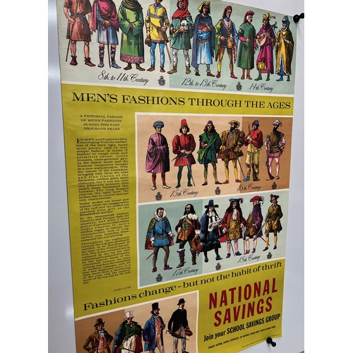 213 - Fashion poster 1970's advertising National Savings for school children.