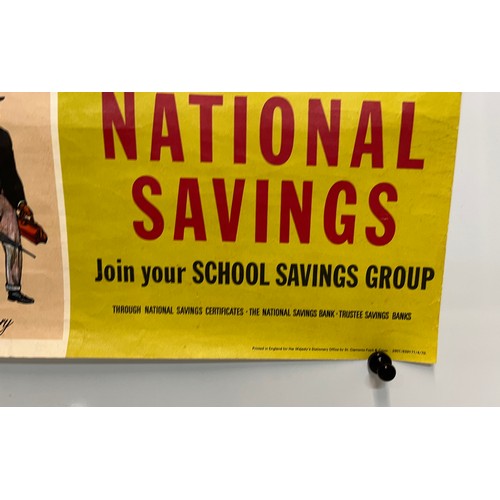 213 - Fashion poster 1970's advertising National Savings for school children.