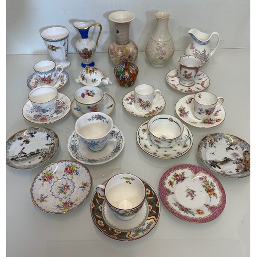 444 - A collection of decorative ceramics and tea wares, Minton, Royal Albert, Coalport, oriental and Bell... 