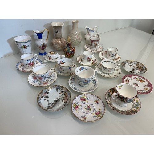 444 - A collection of decorative ceramics and tea wares, Minton, Royal Albert, Coalport, oriental and Bell... 