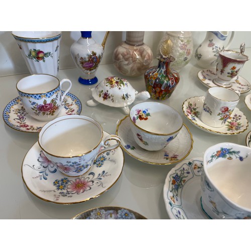 444 - A collection of decorative ceramics and tea wares, Minton, Royal Albert, Coalport, oriental and Bell... 