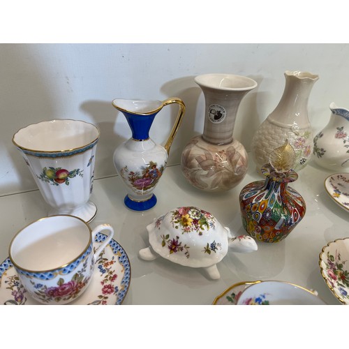 444 - A collection of decorative ceramics and tea wares, Minton, Royal Albert, Coalport, oriental and Bell... 