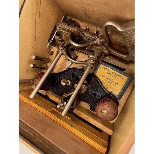 461 - Boxed wood working planes, part of a large collection of carpentry tools.

This lot is available for... 