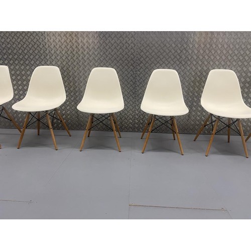 1 - Mid century designer furniture, set of six Eames dinning chairs by Vitra.

This lot is collection on... 