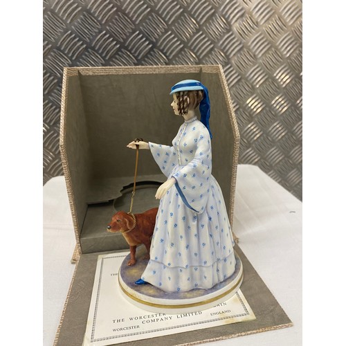 495 - Limited edition Royal Worcester porcelain figure Felicity in original box.

This lot is available fo... 