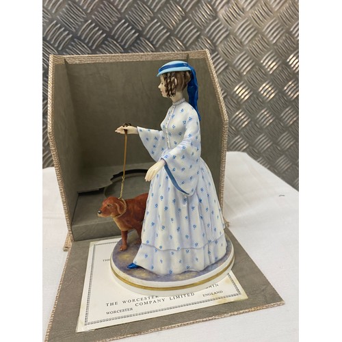 495 - Limited edition Royal Worcester porcelain figure Felicity in original box.

This lot is available fo... 