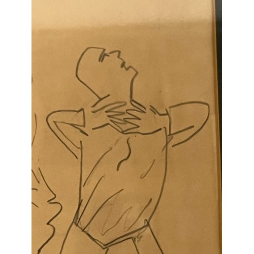 8 - C20th drawing British arist. A pencil study by Stanley Spencer, titled “Study for the Love of Old Me... 