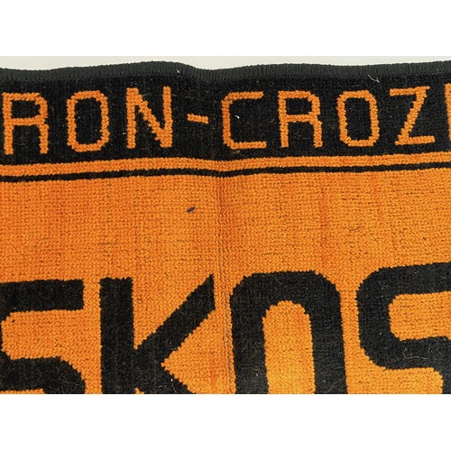 190 - A woven tapestry mat adverting Citron – Crozet, 71 cm x 51 cm.

This lot is available for in-house s... 