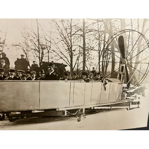 150 - Ephemera, transport aviation Americana interest, period press photo of US inventor Robert Goelet and... 