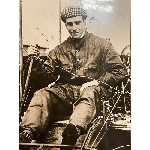 151 - Ephemera, Edwardian pioneer aviation interest, two period press photographs of Graham Wright at the ... 