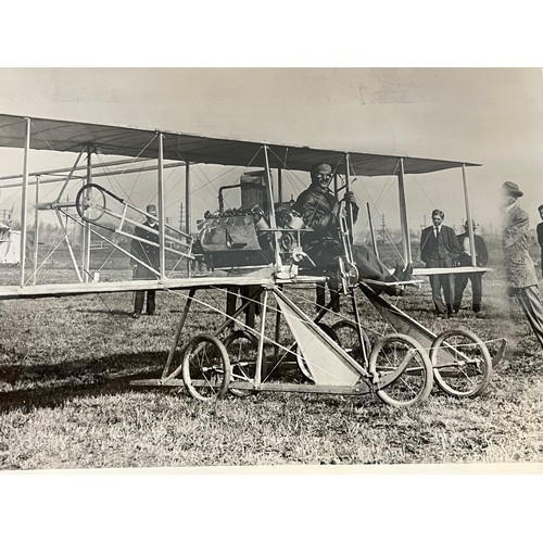 153 - American Ephemera, Edwardian pioneer aviation interest, a period press photograph of Orville Wright ... 