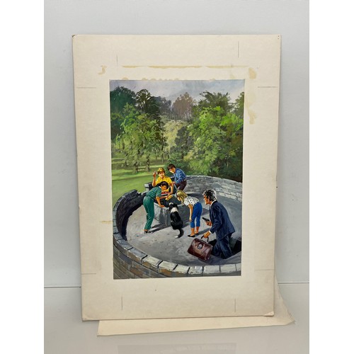 277 - Original book cover design for Enid Blytons, The Famous Five and the Strange Legacy, 53 cm x 27 cm.
... 