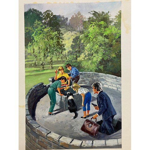 277 - Original book cover design for Enid Blytons, The Famous Five and the Strange Legacy, 53 cm x 27 cm.
... 