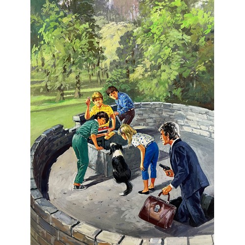 277 - Original book cover design for Enid Blytons, The Famous Five and the Strange Legacy, 53 cm x 27 cm.
... 