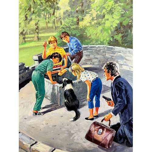 277 - Original book cover design for Enid Blytons, The Famous Five and the Strange Legacy, 53 cm x 27 cm.
... 