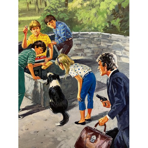 277 - Original book cover design for Enid Blytons, The Famous Five and the Strange Legacy, 53 cm x 27 cm.
... 