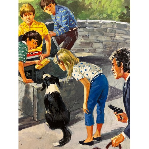 277 - Original book cover design for Enid Blytons, The Famous Five and the Strange Legacy, 53 cm x 27 cm.
... 