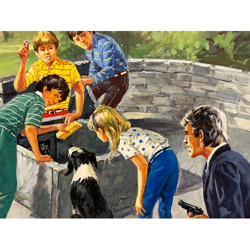 277 - Original book cover design for Enid Blytons, The Famous Five and the Strange Legacy, 53 cm x 27 cm.
... 