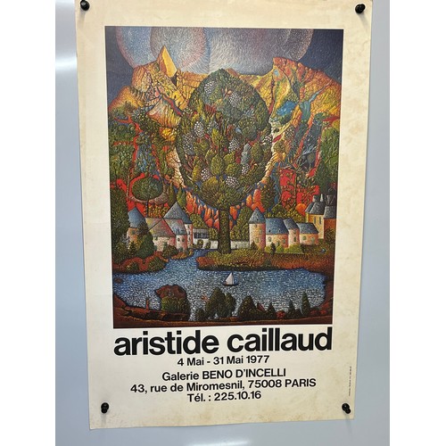 309 - 1977 Gallery exhibition poster for French artist Aristide Caillaud, 80 cm x 52 cm.

This lot is avai... 