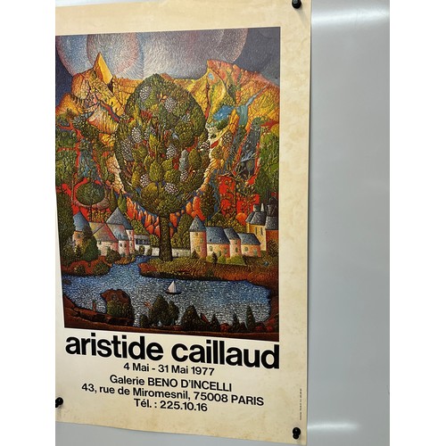 309 - 1977 Gallery exhibition poster for French artist Aristide Caillaud, 80 cm x 52 cm.

This lot is avai... 