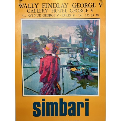 321 - 1974 exhibition poster for Italian artist Nicola Simbai. 65 cm x 44 cm.

This lot is available for i... 