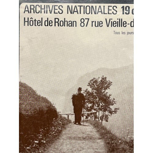 323 - Parisian gallery poster for Romain Rolland winner of the Nobel Prise for Literature in 1915.  50 cm ... 