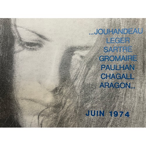 324 - 1974 exhibition poster for the photographer Daniel Wallard in Trouville Sur-Mer, 57.5 x 45.5 cm.

Th... 