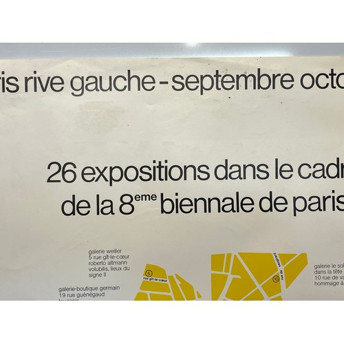 325 - Exhibitions in Paris poster from 1973, 65cm x 46cm.

This lot is available for in-house shipping