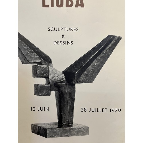 328 - Gallery exhibition poster for the artist Boyadjieva Liuba in Paris June 1979, 60 cm x 40 cm.

This l... 