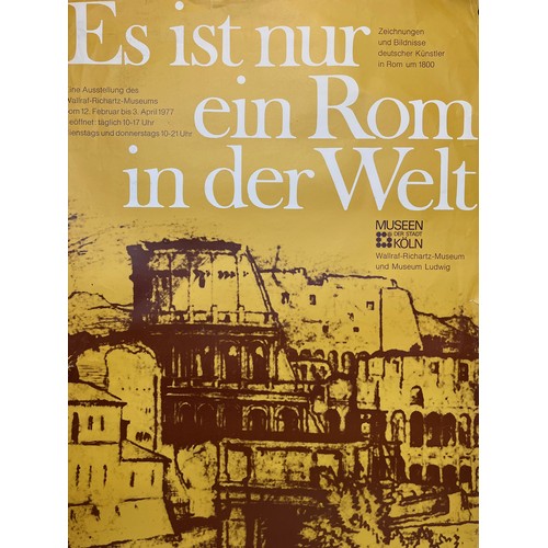 332 - 1977 Koln museum exhibition poster for There is only One Rome in the World. 84 cm x 59 cm.

This lot... 